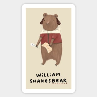 William Shakesbear Sticker